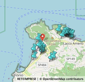 Mappa Via Francesco Calise Operaio Foriano, 80075 Forio NA, Italia (0.9205)
