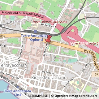 Mappa Via Sepolcri, 22, 80058 Torre Annunziata, Napoli (Campania)