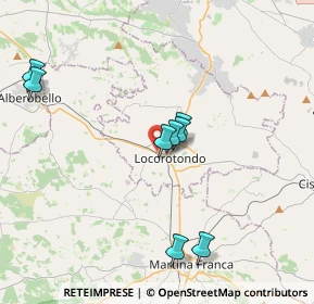 Mappa Via F. T. Marinetti, 70010 Locorotondo BA, Italia (6.07071)