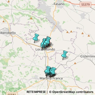 Mappa Via Gaetano Pasquale Rodio, 70010 Locorotondo BA, Italia (3.495)