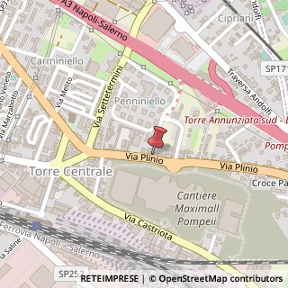 Mappa Via Plinio, 133, 80058 Torre Annunziata, Napoli (Campania)