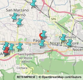 Mappa Via San Rocco, 84016 Pagani SA, Italia (2.86846)