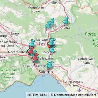 Mappa Via del Progresso, 84081 Baronissi SA, Italia (6.632)