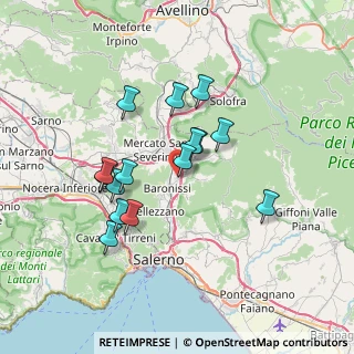 Mappa Via Francesco Napoli, 84081 Baronissi SA, Italia (6.60933)