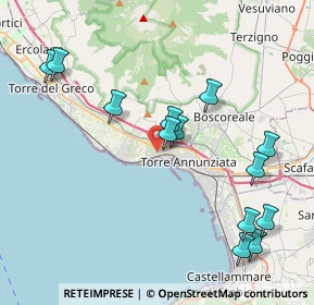 Mappa Via V. Gambardella, 80058 Torre Annunziata NA, Italia (4.74231)