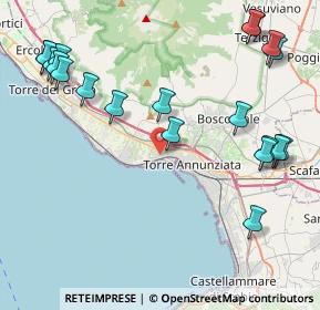 Mappa Via V. Gambardella, 80058 Torre Annunziata NA, Italia (5.6985)