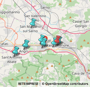 Mappa Via Mangioni 1 Mercato Ortofrutticolo, 84016 Nocera Inferiore SA, Italia (2.98333)