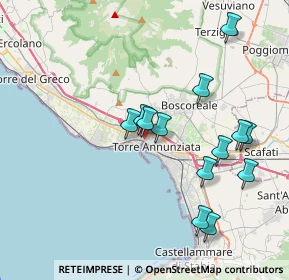 Mappa Via Pontenuovo, 80058 Torre Annunziata NA, Italia (4.04846)