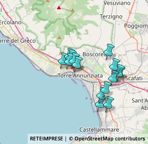 Mappa Via Pontenuovo, 80058 Torre Annunziata NA, Italia (3.17333)