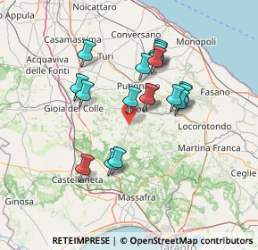 Mappa CTR MURGIA ZONA c, 70015 Noci BA, Italia (12.88389)