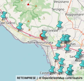 Mappa Via San Francesco di Paola, 80058 Torre Annunziata NA, Italia (6.3695)