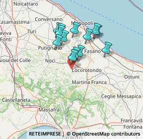 Mappa Strada Capo di Gallo 1 Zona C, 74015 Martina Franca TA, Italia (12.25615)