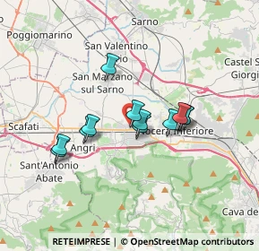 Mappa Via Comunale Romana, 84016 Pagani SA, Italia (2.88167)