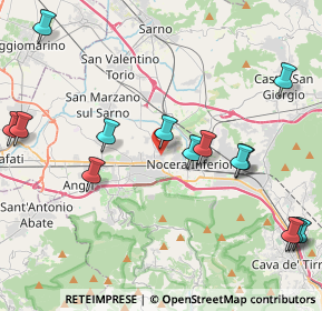 Mappa Via Vicinale Macinanti, 84016 Nocera inferiore SA, Italia (5.39714)