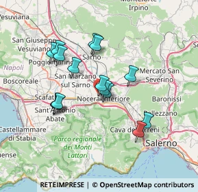 Mappa Via Cicalesi, 84014 Nocera Inferiore SA, Italia (6.64933)