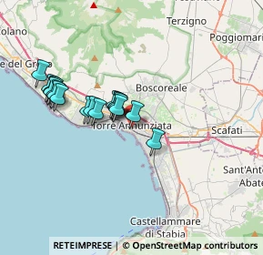 Mappa Via Grazie, 80058 Torre Annunziata NA, Italia (3.40611)