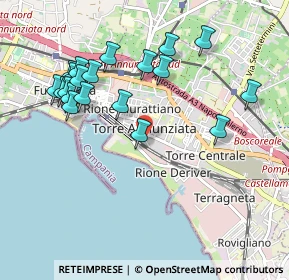Mappa Via Grazie, 80058 Torre Annunziata NA, Italia (1.1065)