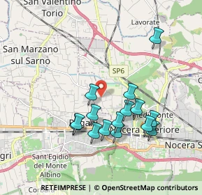 Mappa Via del Rosto, 84014 Nocera Inferiore SA, Italia (1.86667)