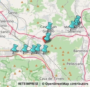 Mappa Via D. Barba, 84086 Roccapiemonte SA, Italia (3.83083)