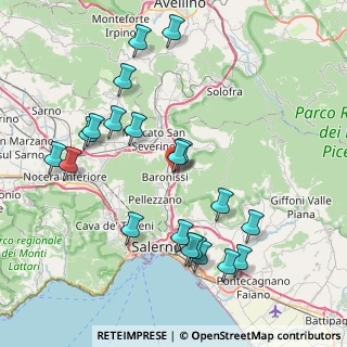 Mappa Via Padre Diego Campanile, 84081 Baronissi SA, Italia (9.3455)