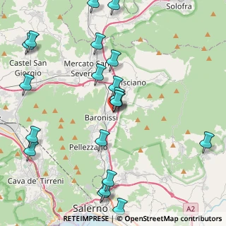 Mappa Via Padre Diego Campanile, 84081 Baronissi SA, Italia (5.537)