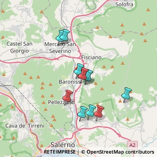 Mappa Via Padre Diego Campanile, 84081 Baronissi SA, Italia (3.40364)