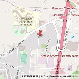 Mappa Via Carlo Alberto dalla Chiesa, 34, 84081 Baronissi, Salerno (Campania)