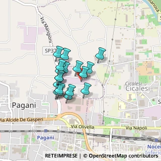 Mappa Via Vicinale Fiuminale, 84016 Pagani SA, Italia (0.29444)