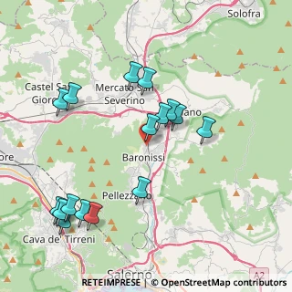 Mappa Via G. Gronchi, 84081 Baronissi SA, Italia (4.635)