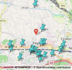 Mappa Via Padre Vincenzo Sorrentino, 84016 Pagani SA, Italia (1.338)