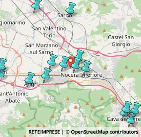 Mappa Via Giuseppe Vicidomini, 84014 Nocera Inferiore SA, Italia (5.56667)