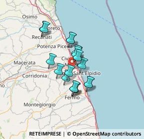 Mappa Via Luigi Einaudi, 63811 Sant'Elpidio a mare FM, Italia (9.44611)