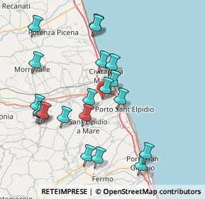 Mappa Via Luigi Einaudi, 63811 Sant'Elpidio a mare FM, Italia (8.2995)