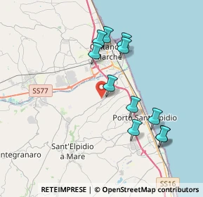 Mappa Via Luigi Einaudi, 63811 Sant'Elpidio a mare FM, Italia (3.77182)