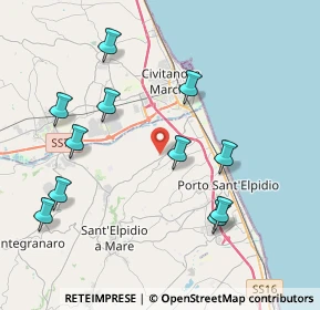Mappa Via Luigi Einaudi, 63811 Sant'Elpidio a mare FM, Italia (4.40182)