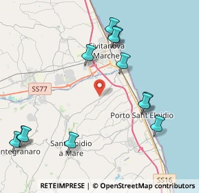 Mappa Via Luigi Einaudi, 63811 Sant'Elpidio a mare FM, Italia (4.96917)