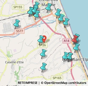 Mappa SP 26, 63811 Sant'Elpidio a Mare FM (2.495)