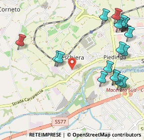 Mappa Via Po, 62100 Macerata MC, Italia (1.383)