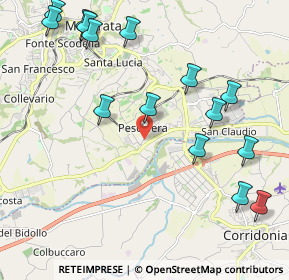 Mappa Via Po, 62100 Piediripa MC, Italia (2.60867)