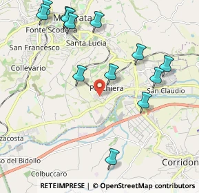 Mappa Via Esino, 62100 Piediripa MC, Italia (2.47769)