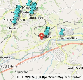 Mappa Via Esino, 62100 Piediripa MC, Italia (2.62385)
