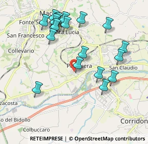 Mappa Via Esino, 62100 Piediripa MC, Italia (2.1685)