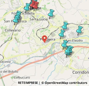 Mappa Via Esino, 62100 Piediripa MC, Italia (2.8275)