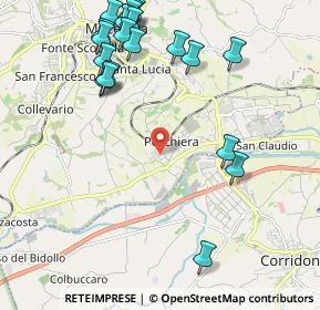 Mappa Via Esino, 62100 Piediripa MC, Italia (2.629)