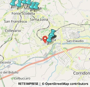 Mappa Via Esino, 62100 Piediripa MC, Italia (2.40917)