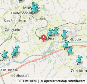 Mappa Via Esino, 62100 Piediripa MC, Italia (2.77786)