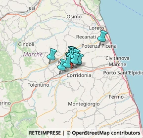 Mappa Via Esino, 62100 Piediripa MC, Italia (4.71583)