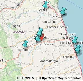 Mappa Via Esino, 62100 Piediripa MC, Italia (16.87273)