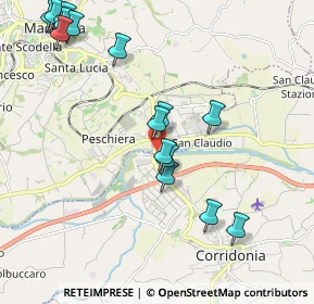 Mappa Via Enrico Mattei, 62100 Corridonia MC, Italia (2.36133)