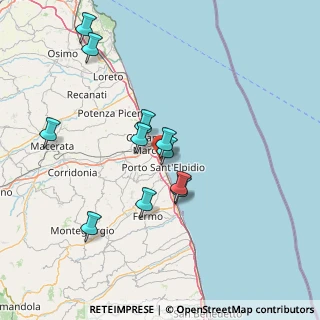 Mappa Via Tunisia, 63821 Porto Sant'Elpidio FM, Italia (14.22273)